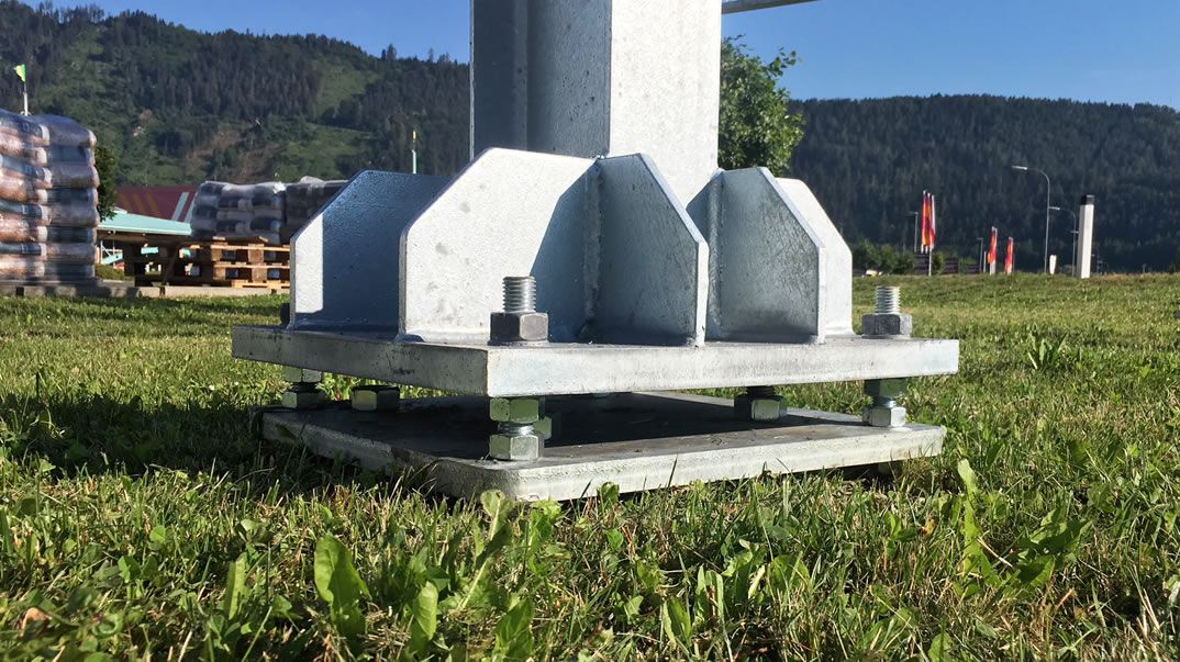 Fundament ohne Grabarbeiten